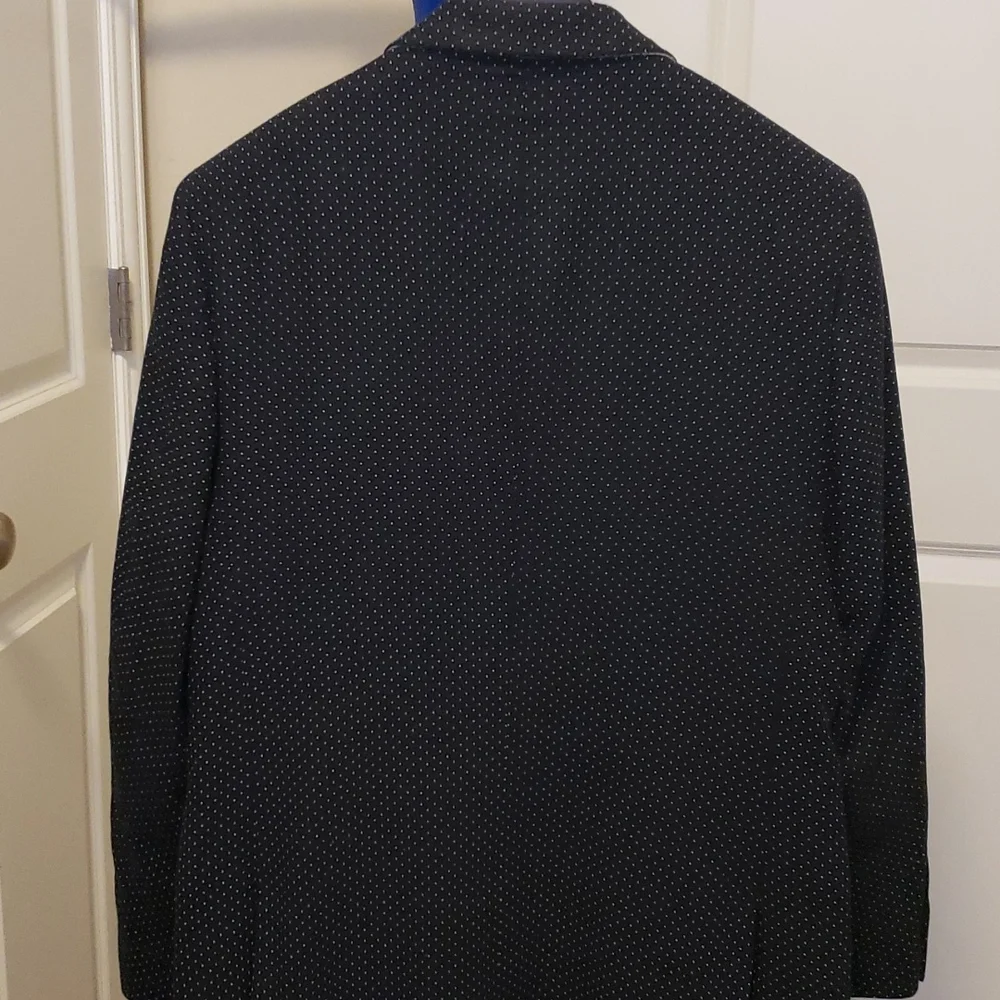Linea Uomo Men's Rayon Linen‎ Blend Navy Blue Jacket